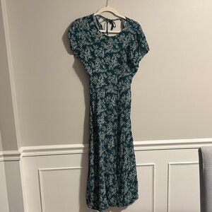 Urban Outfitters Teal Floral Maxi Dress